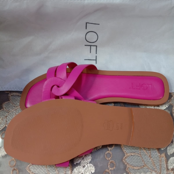 Strappy Leather Slide Sandals - Picture 2 of 4